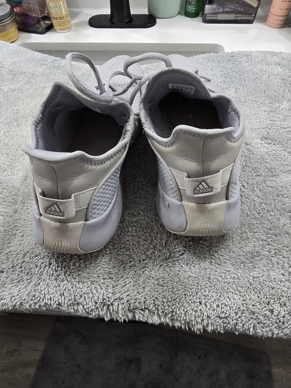 adidas Kids' Light Gray Slip-On Sneakers